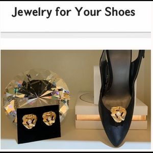 Gold & Pearl Shoe Jewelry Clips PRL1